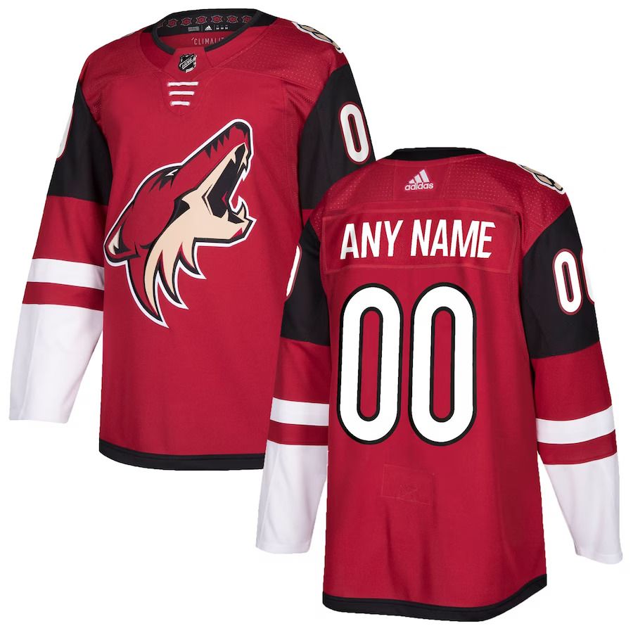 Men Arizona Coyotes adidas Maroon Authentic Custom NHL Jersey->arizona coyotes->NHL Jersey